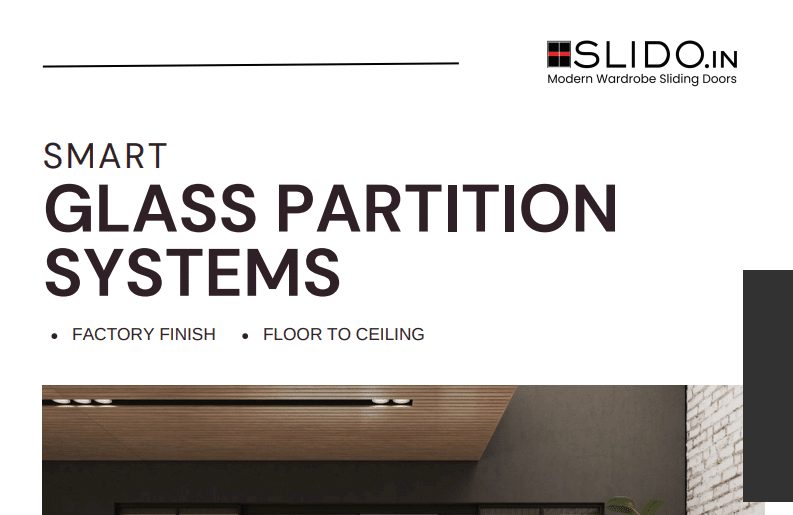 Modern SLIDO glass sliding doors for wardrobes.