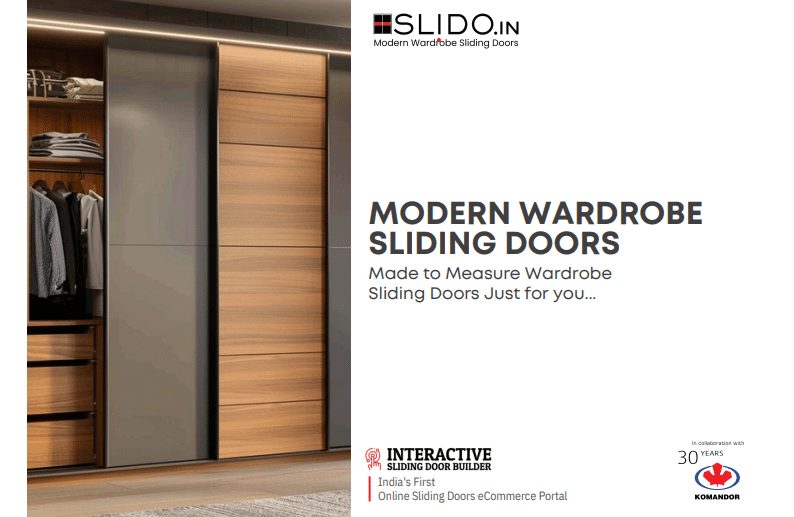 Modern SLIDO wardrobe sliding doors in a stylish interior.