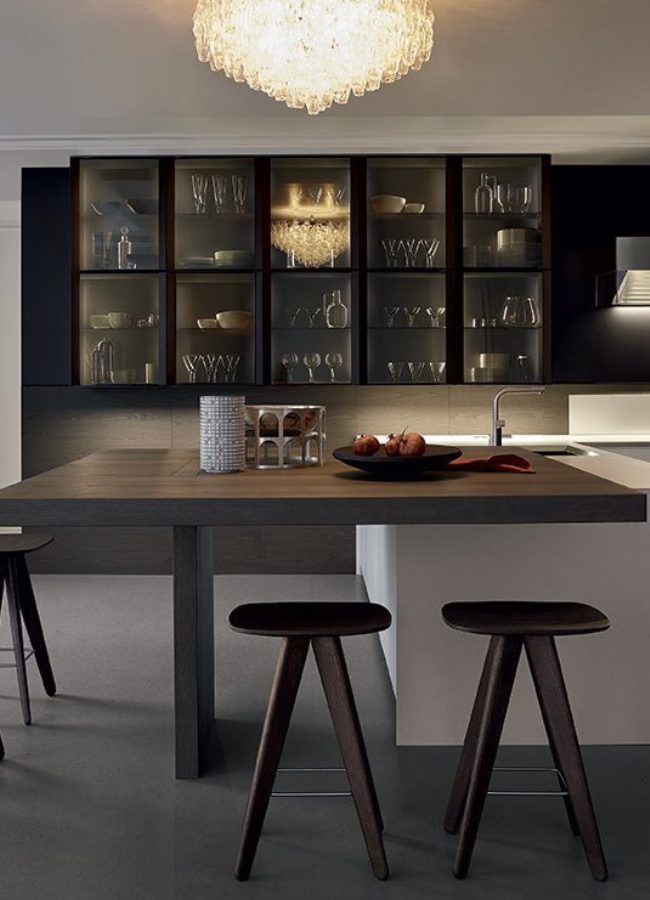 Bella profile shutters crockery unit