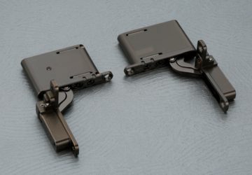 Halo profile shutters air hinge