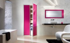 Pivot door storage unit